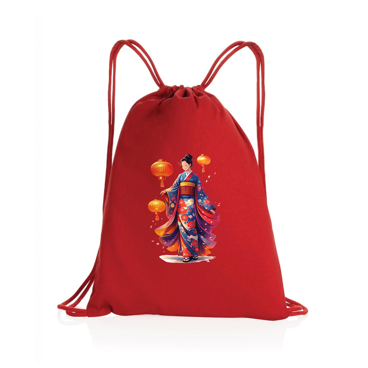 Image back Sac à dos à cordelettes Femme japonaise
