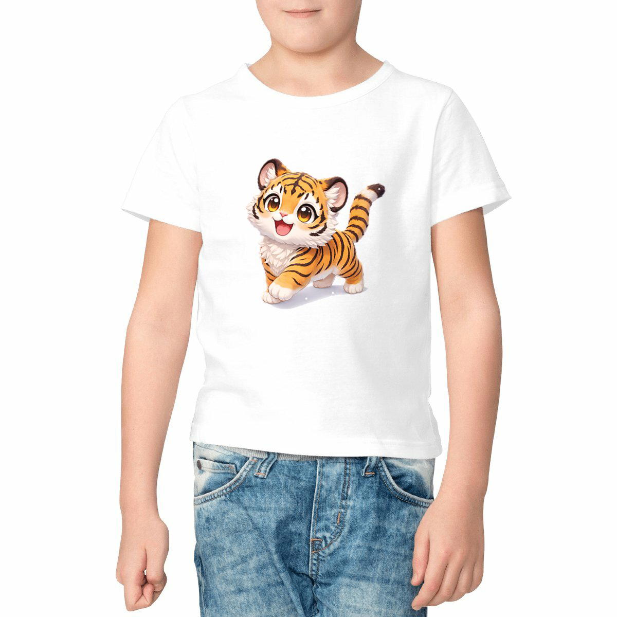 Image front T-shirt Enfant Léger Tigron