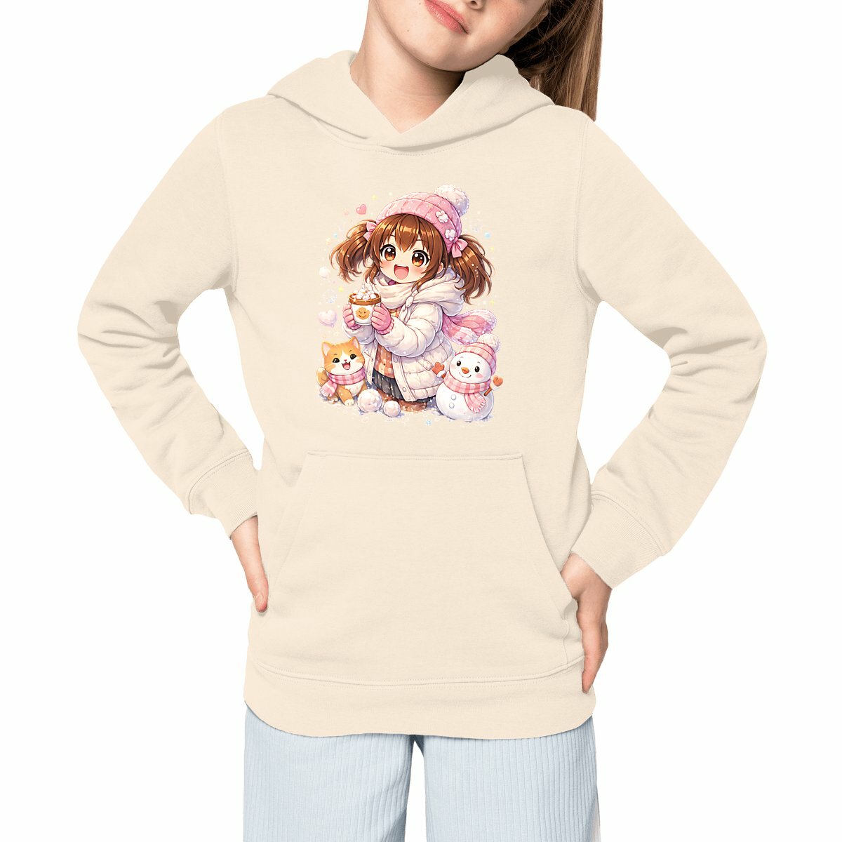 Image front Sweat à capuche Epais Enfant Hivers