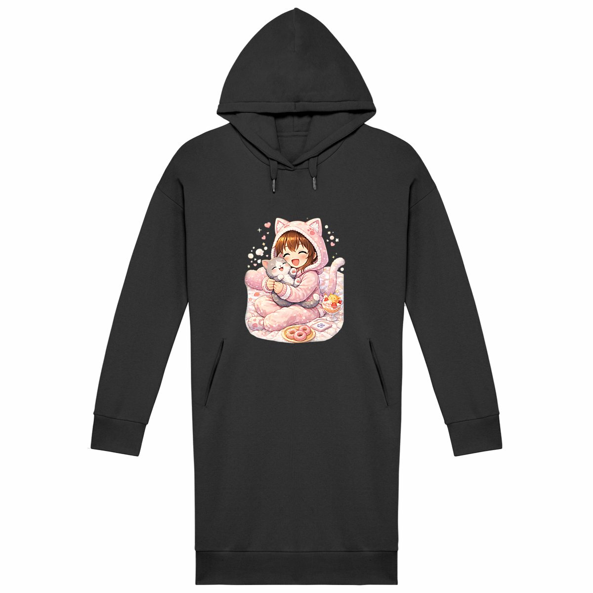 Image back Robe Sweat câlin chaton