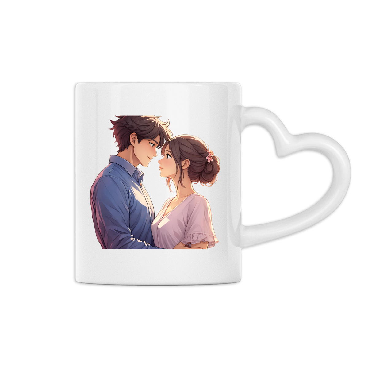Image back Mug à anse en forme de coeur déclaration