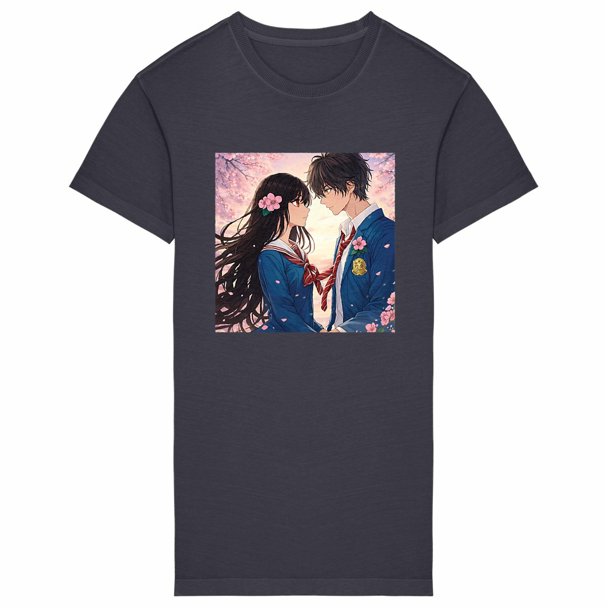 Image back Robe T-shirt Vintage Couple