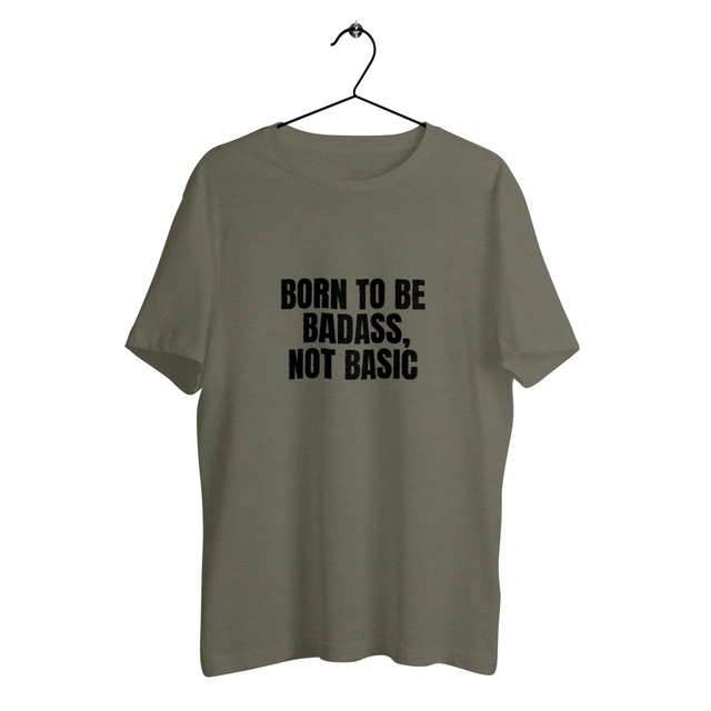 Image back T-shirt unisexe léger - Born to be badass, not basic