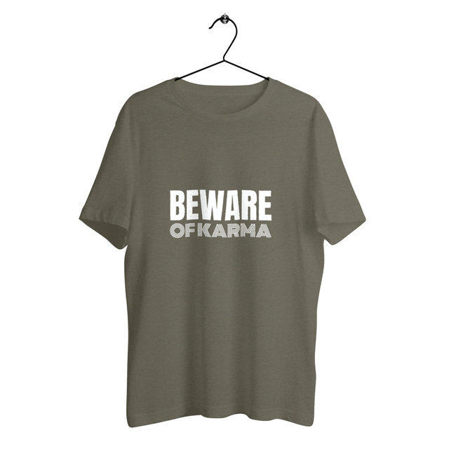 Image back T-shirt unisex léger - BEWARE OF KARMA