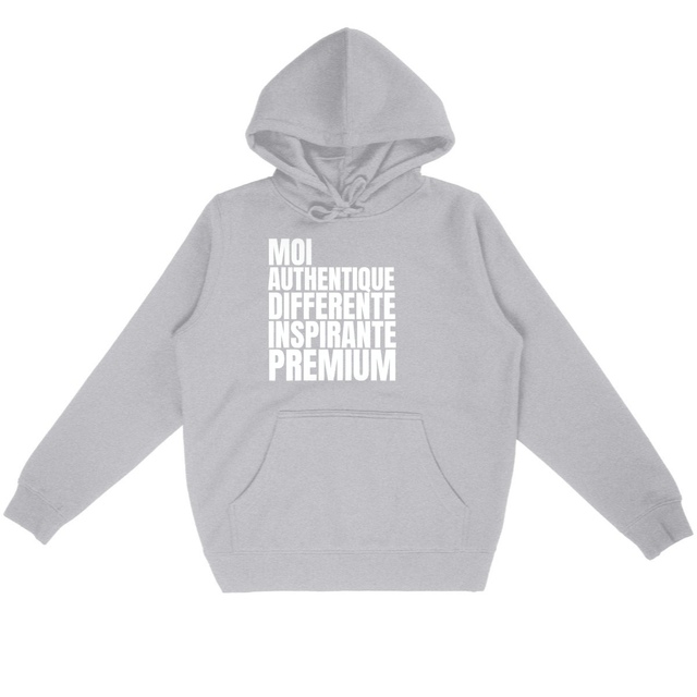Image back Sweat léger Moi, authentique...Premium