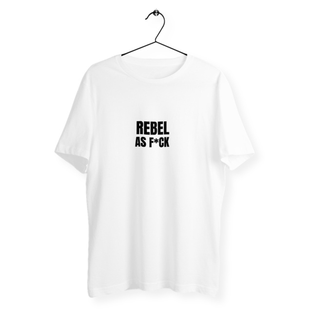 Image front Tshirt mixte - REBEL AS F*CK