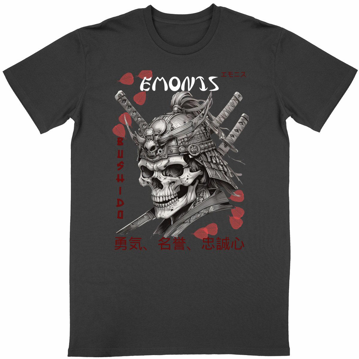 Image front T-shirt Unisexe - Bushido Skull