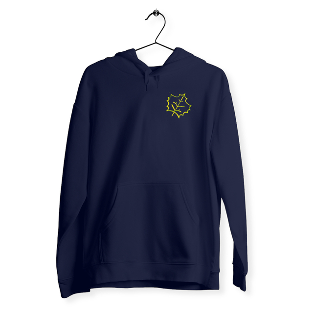Sweat à capuche Léger Unisexe avec Feuille Stylisée - Image