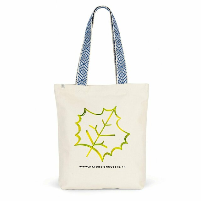 Totebag ethnique coloris rouge et bleu - Image