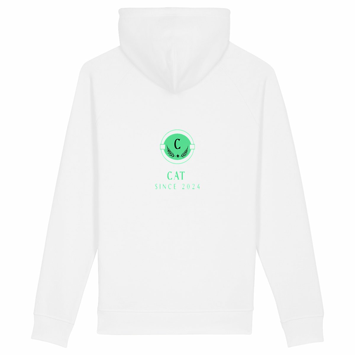 Sweat à capuche Unisexe CAT 85% coton biologique peigné, 15% polyester recyclé - Image