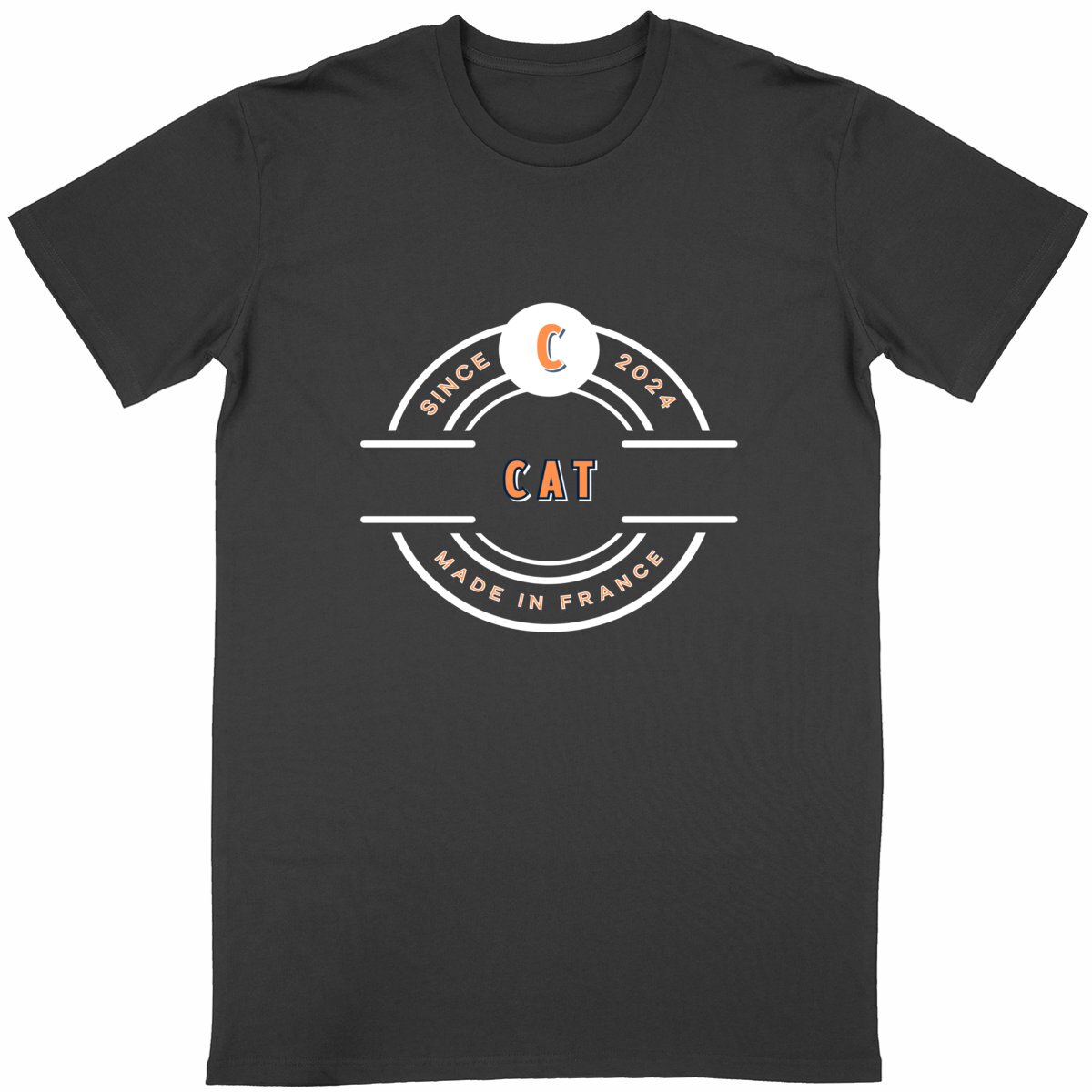 T-shirt Unisexe cat 100% coton biologique - Image