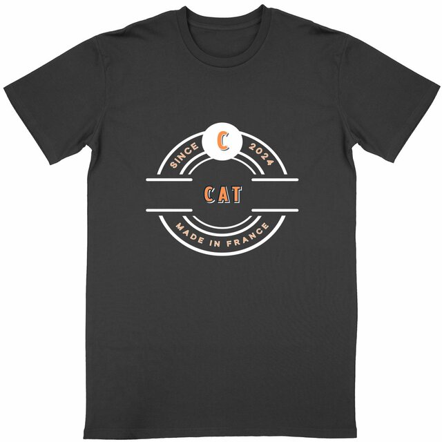 T-shirt Unisexe cat 100% coton biologique - Image