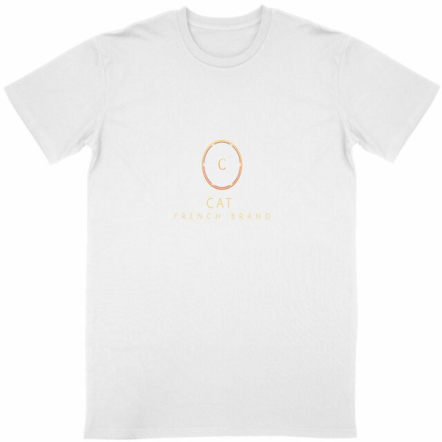 T-shirt Unisexe cat 100% coton biologique - Image