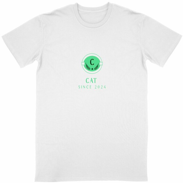 T-shirt Unisexe cat 100% coton biologique - Image