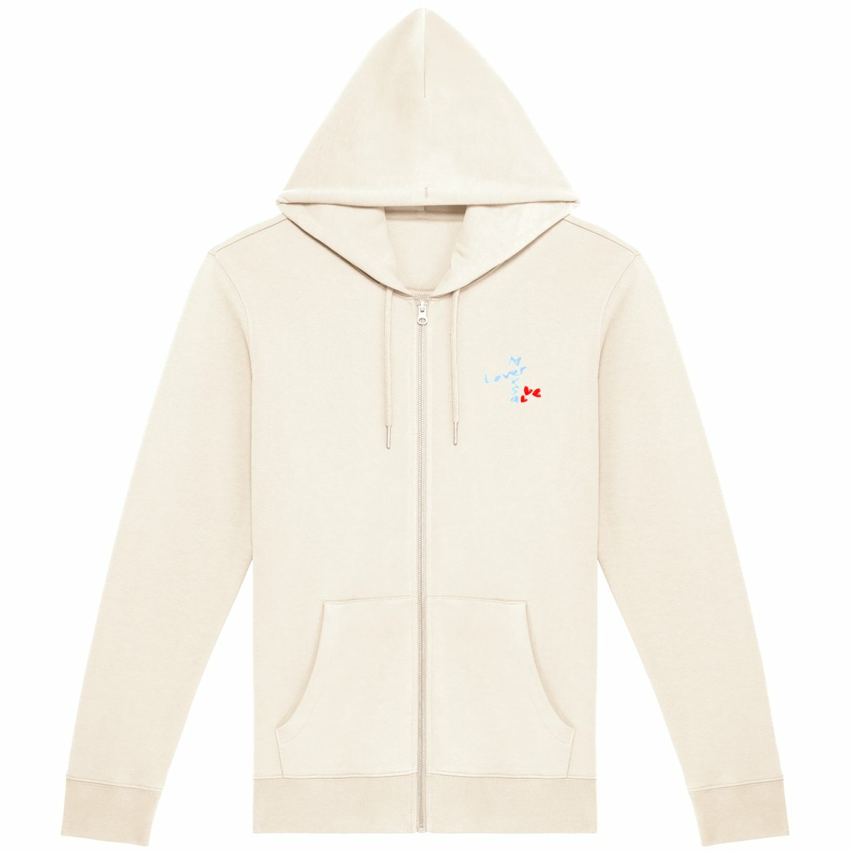 Image front Sweat à capuche zippé Femme: Yo por las nubes