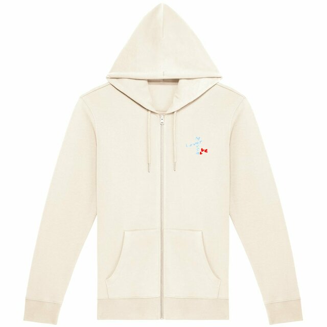 Image front Sweat à capuche zippé Femme: Yo por las nubes