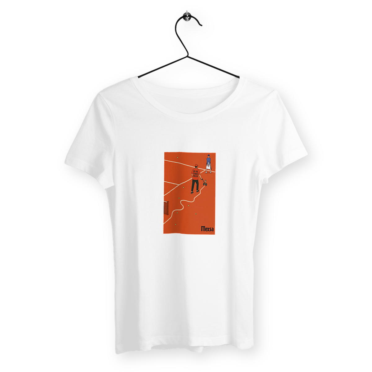 Image front T-shirt Femme Léger - À la ligne près.