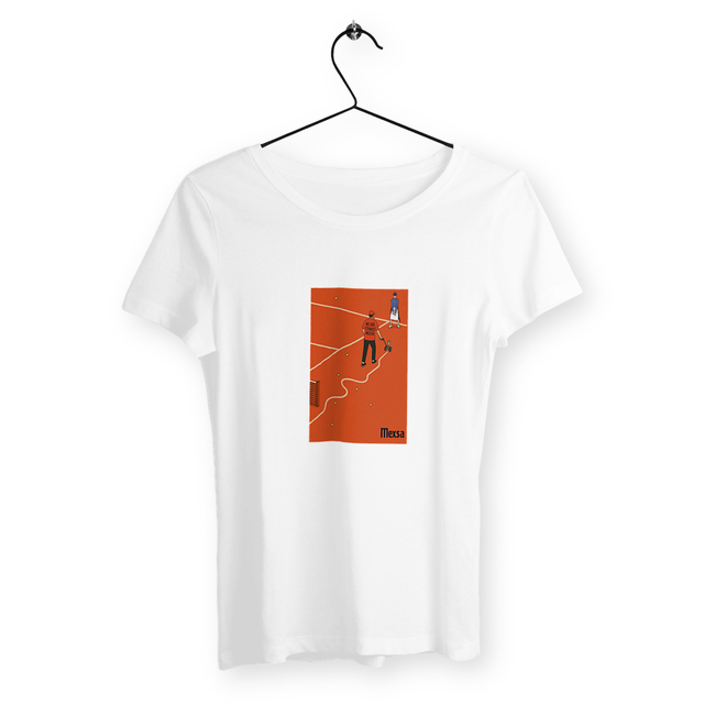 Image front T-shirt Femme Léger - À la ligne près.