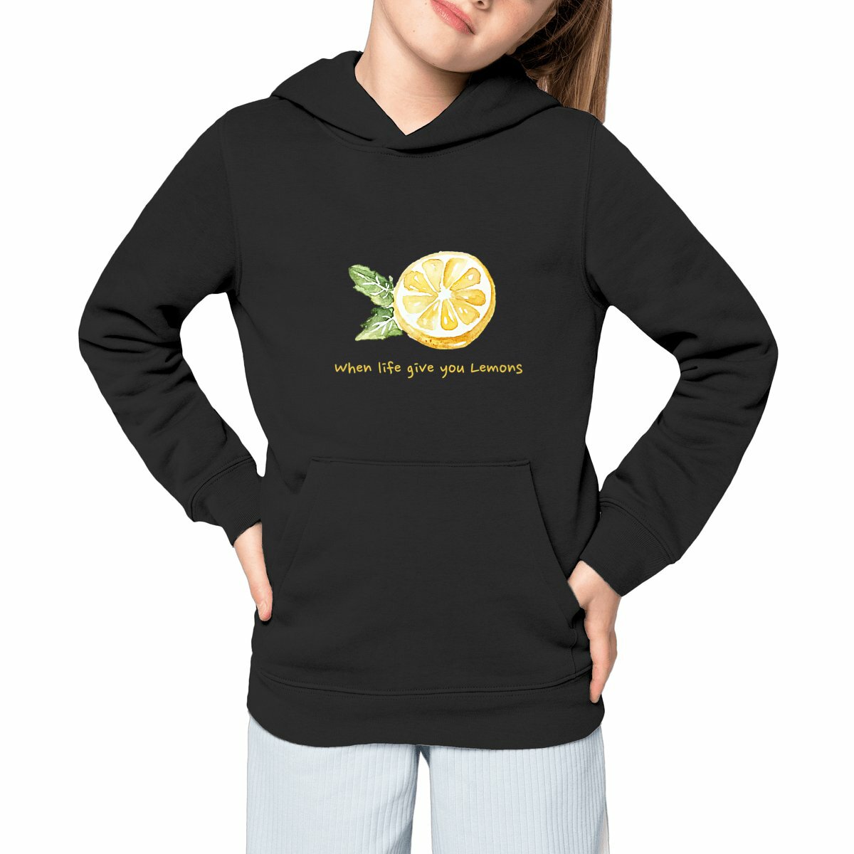 Image front Sweat à capuche Léger Enfant : Énergie Pure pour l'Hiver