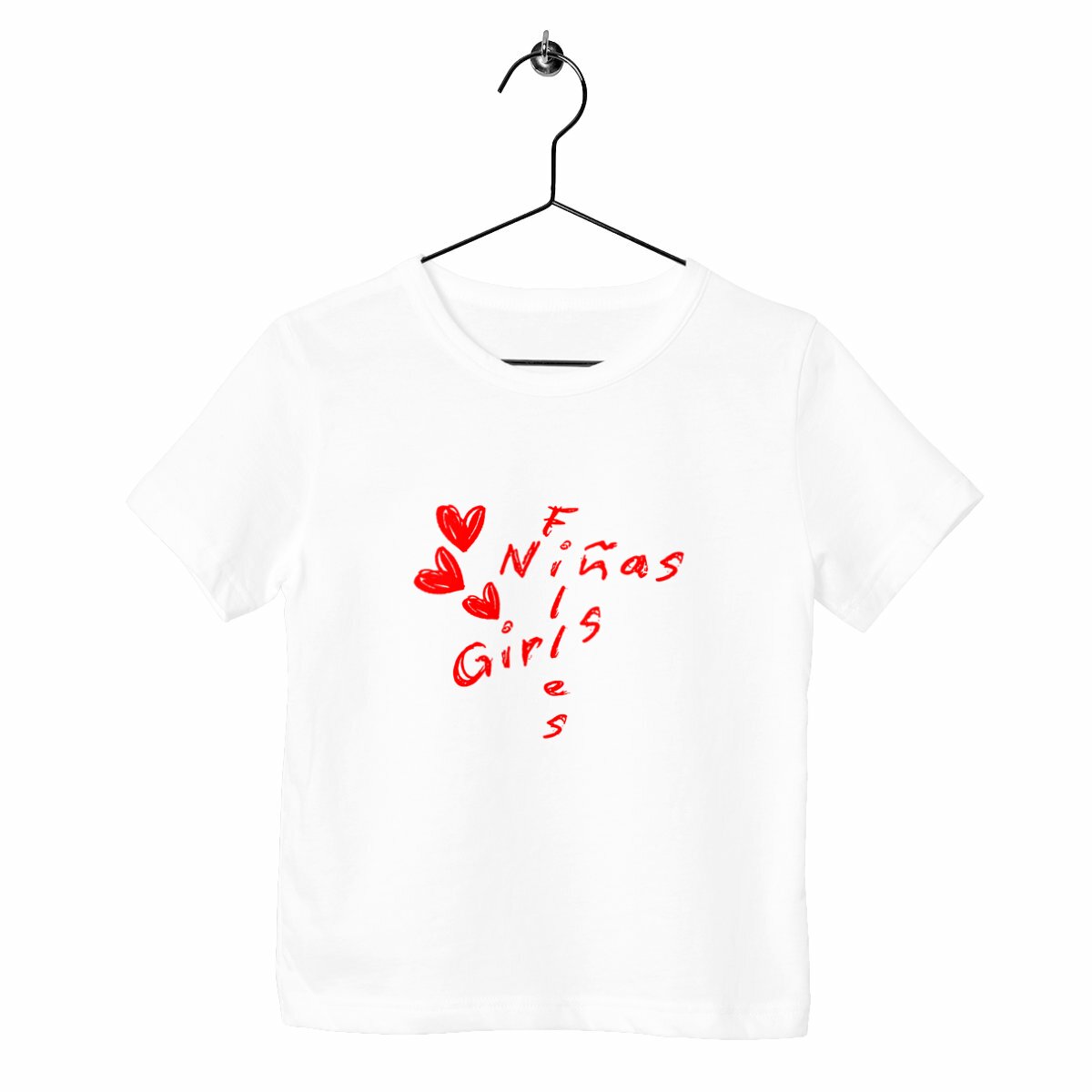 Image front T-shirt Enfant Epais - Filles Multilingue