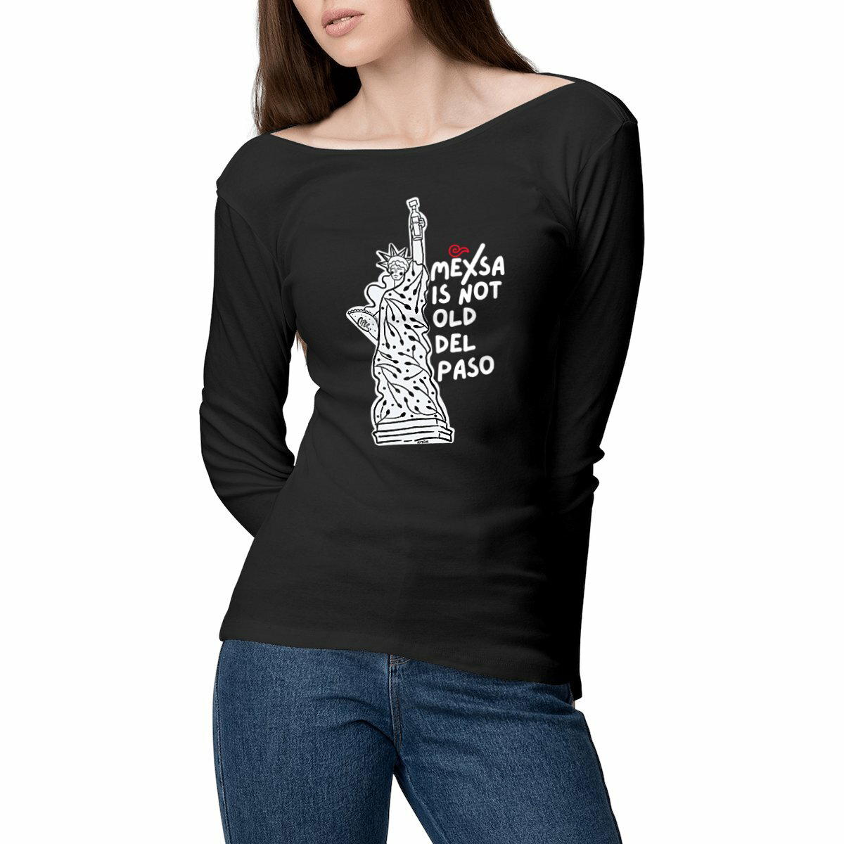 Image front Tee-shirt manches longues  Femme  -Mexsa is not Old del Paso