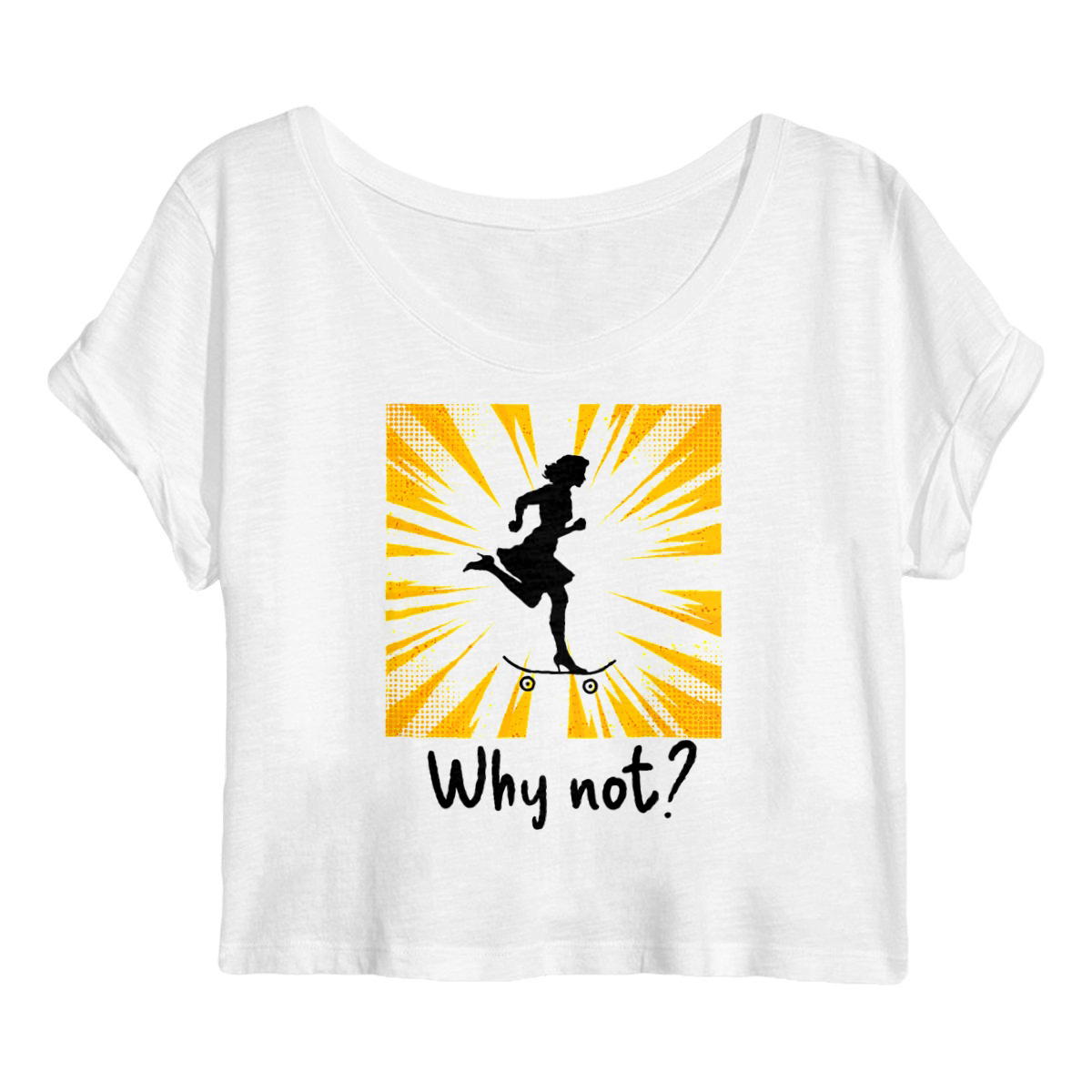 Image front Crop top Femme Détente et Liberté