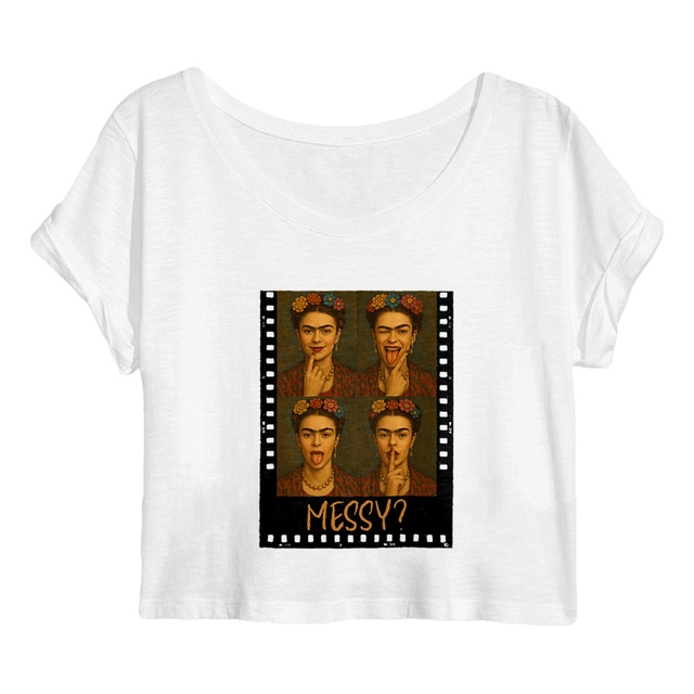 Image front Crop top Femme - Messy?