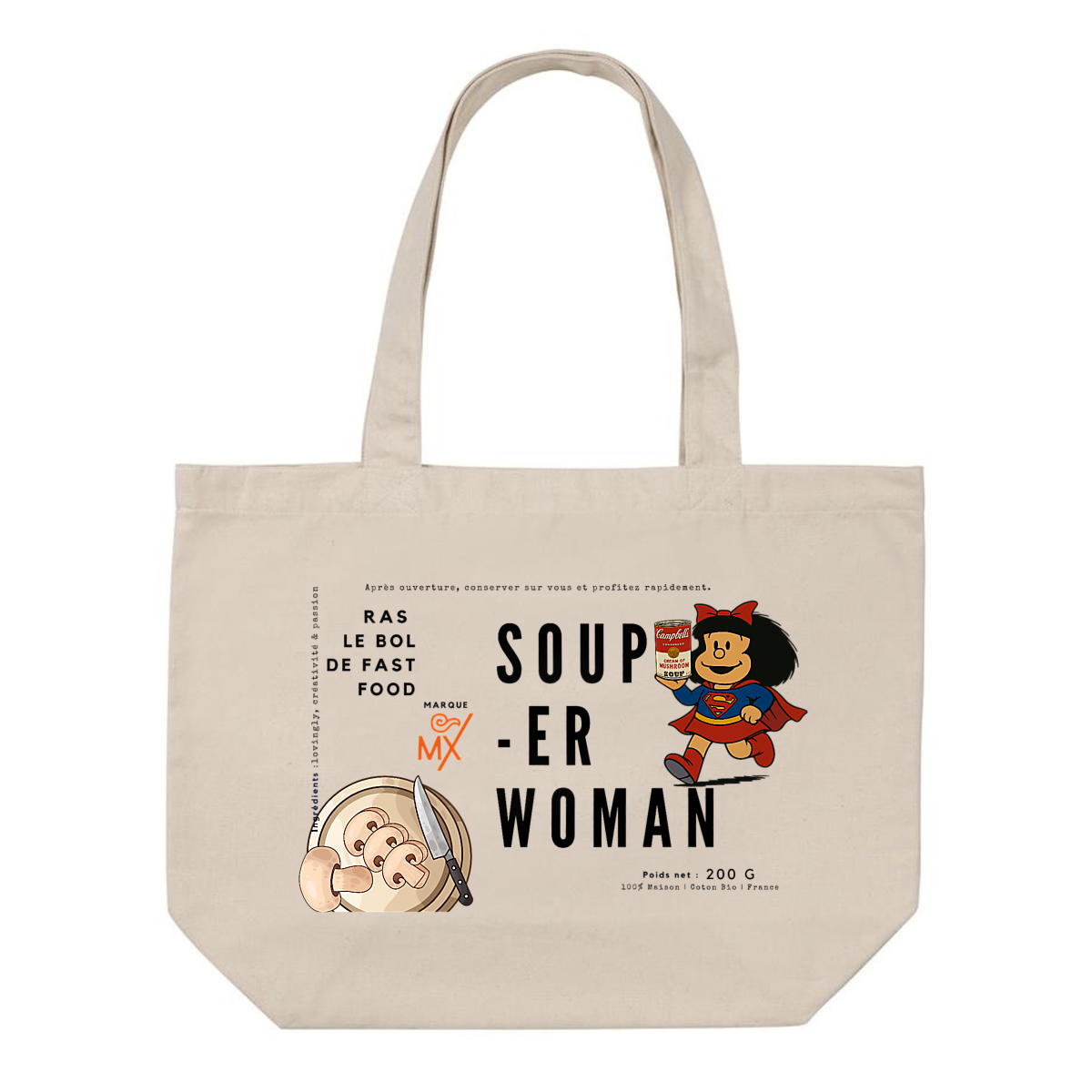 Image front Shopping Bag Bio - Super Woman