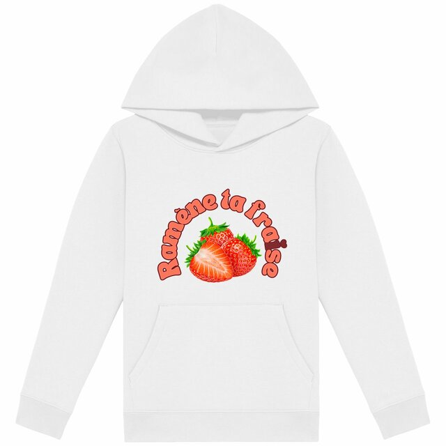 Image front Sweat à capuche Léger Enfant - Ramène ta 🍓 