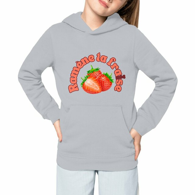 Image front Sweat à capuche Léger Enfant - Ramène ta 🍓 
