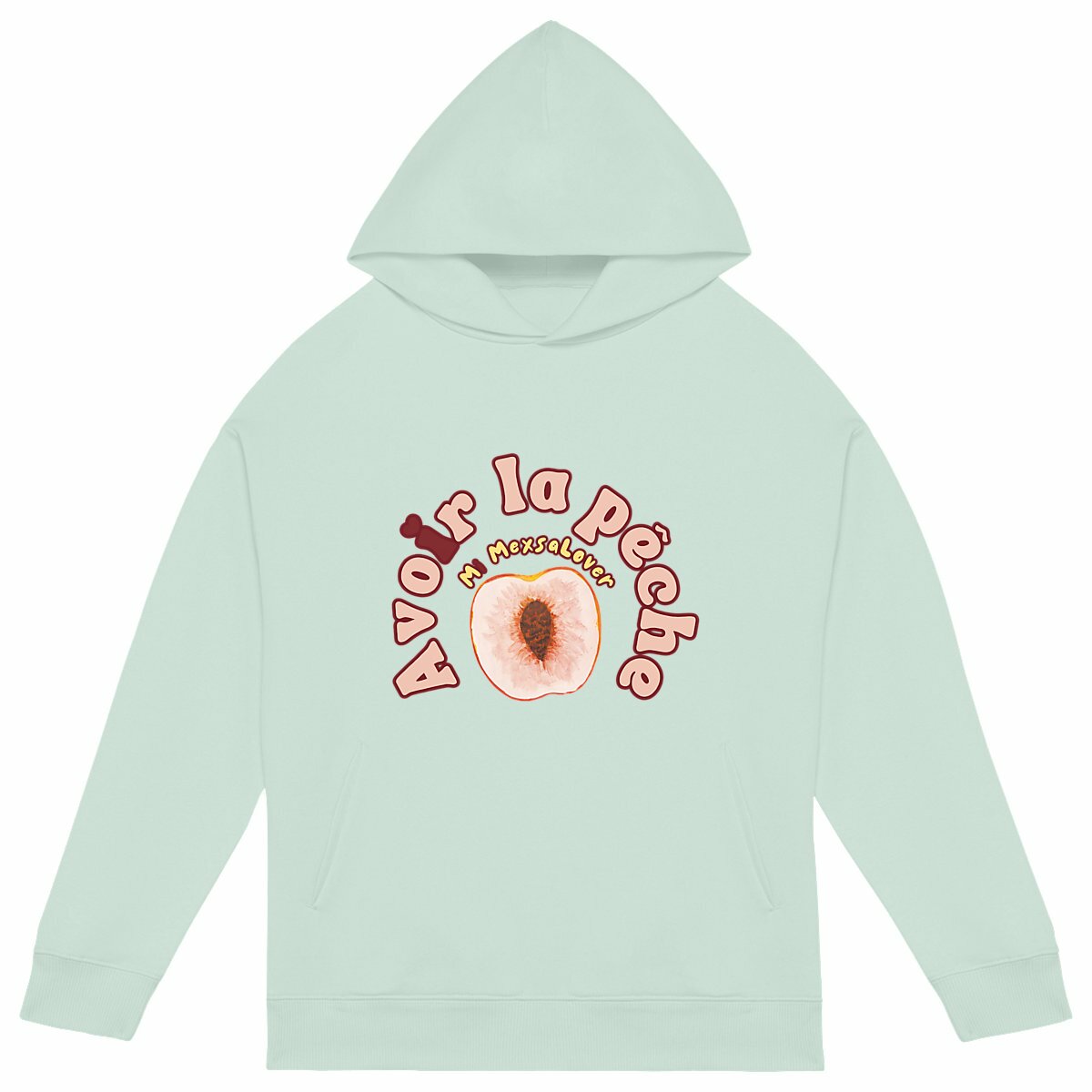 Image front Sweat à capuche Femme Oversized - Avoir la pêche