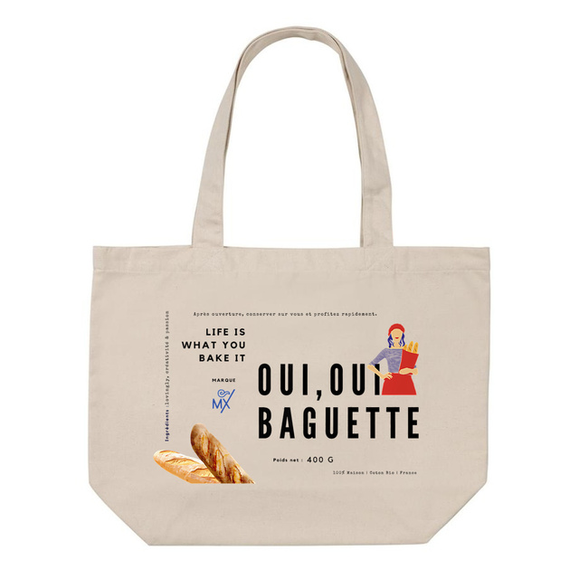 Image front Shopping bag Bio Oui, Oui Baguette