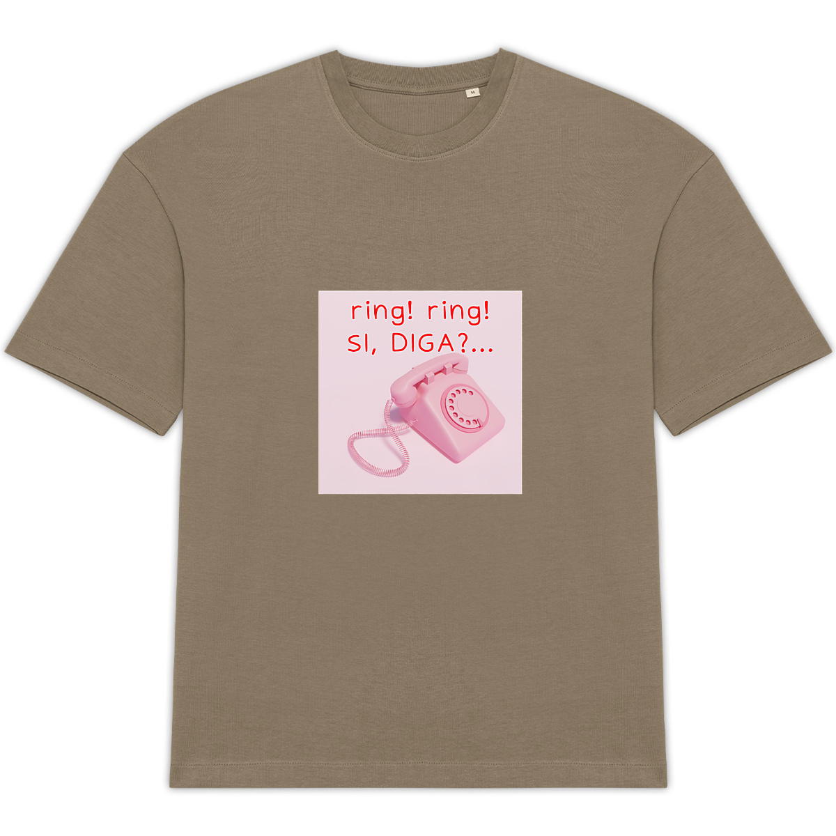 Image front T-shirt femme Oversized - Call me