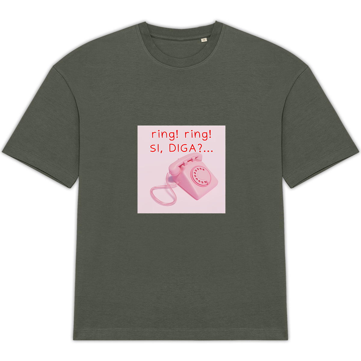 Image front T-shirt femme Oversized - Call me