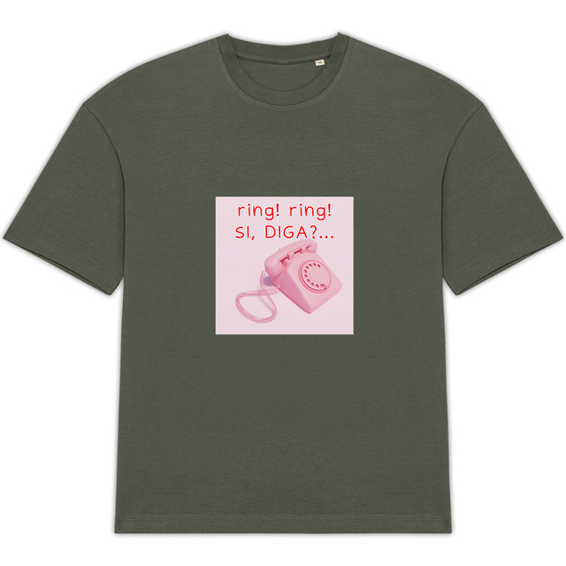 Image front T-shirt femme Oversized - Call me