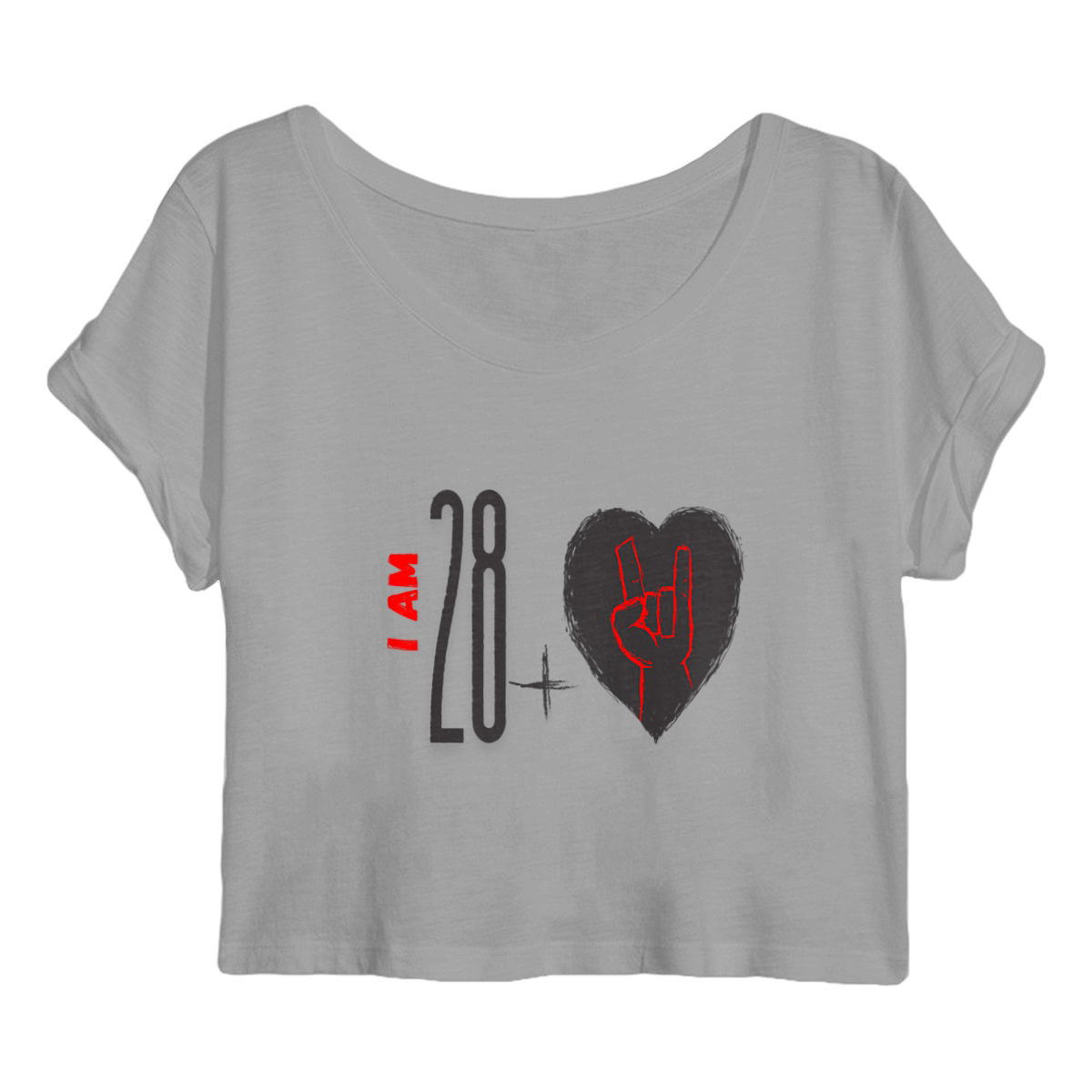 Image front Crop top Femme - I Am +