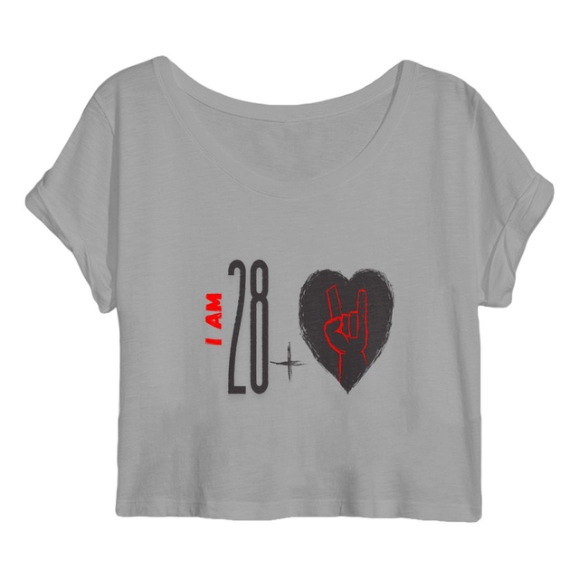 Image front Crop top Femme - I Am +