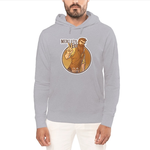 Image front Sweat "Merci d'être velu"