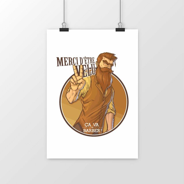 Image du produit Affiche - Merci d'être velu