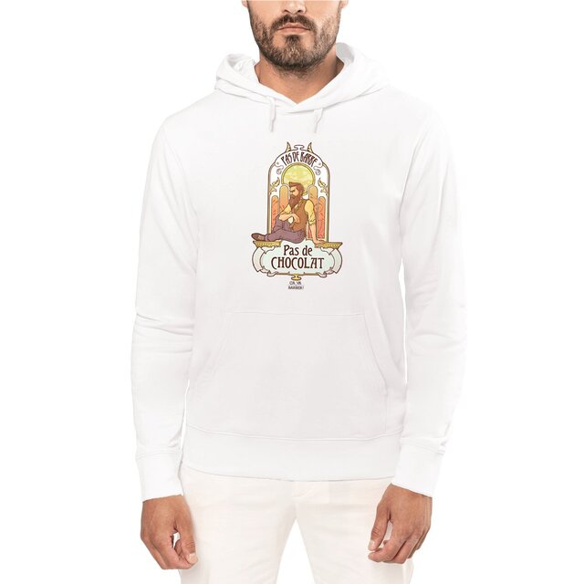 Image front Sweat "Pas De Barbe, Pas De Chocolat"
