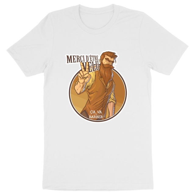 Image back T-shirt "Merci d'être velu"