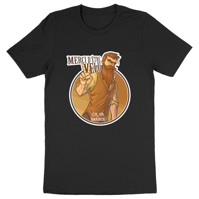 Image back T-shirt "Merci d'être velu"