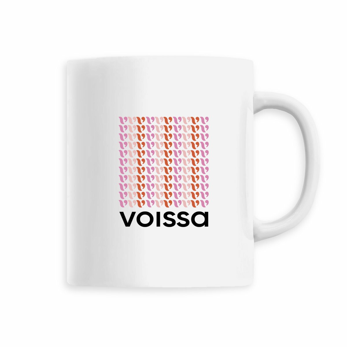 Tasse motif blanche - Image
