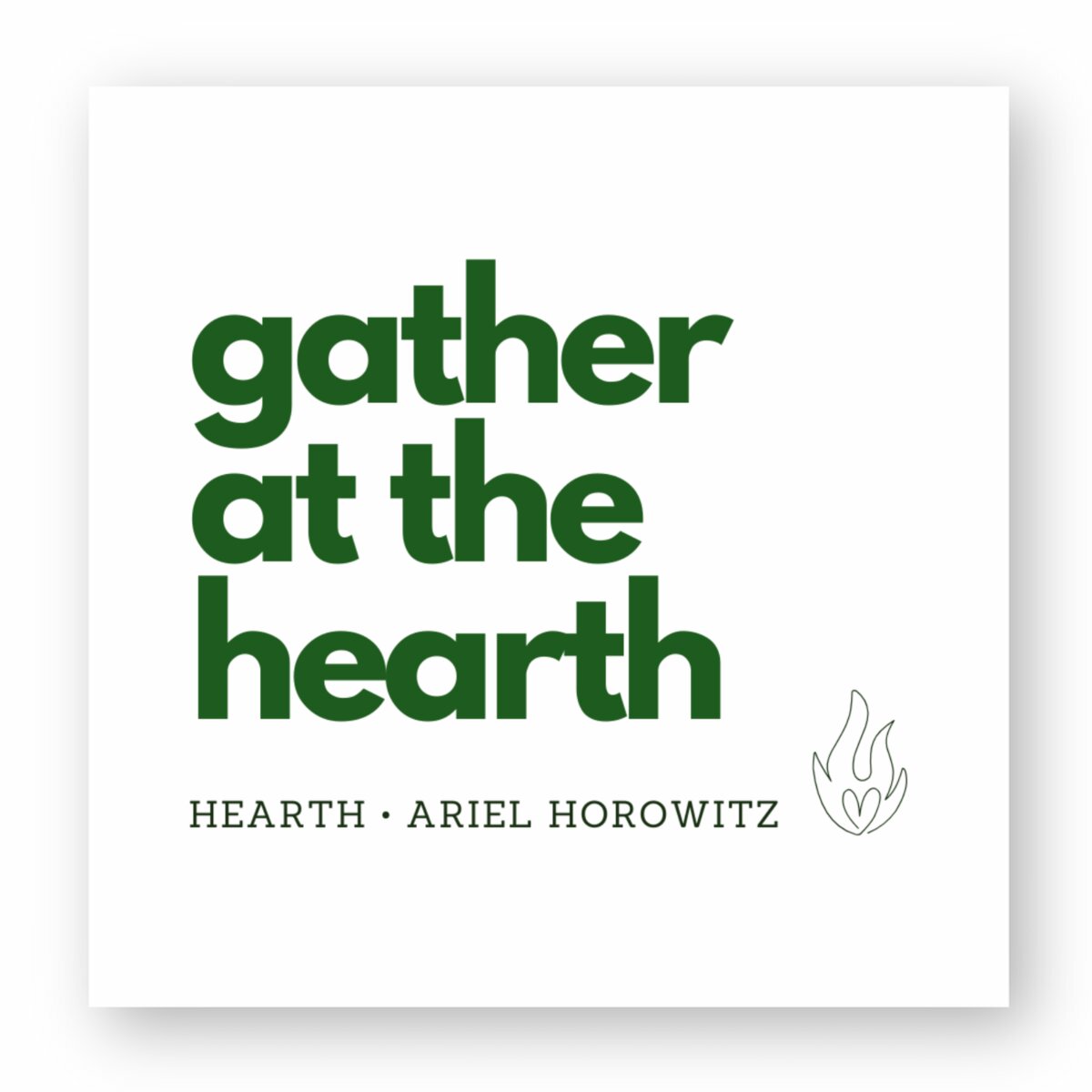 Gather at the Hearth Sticker