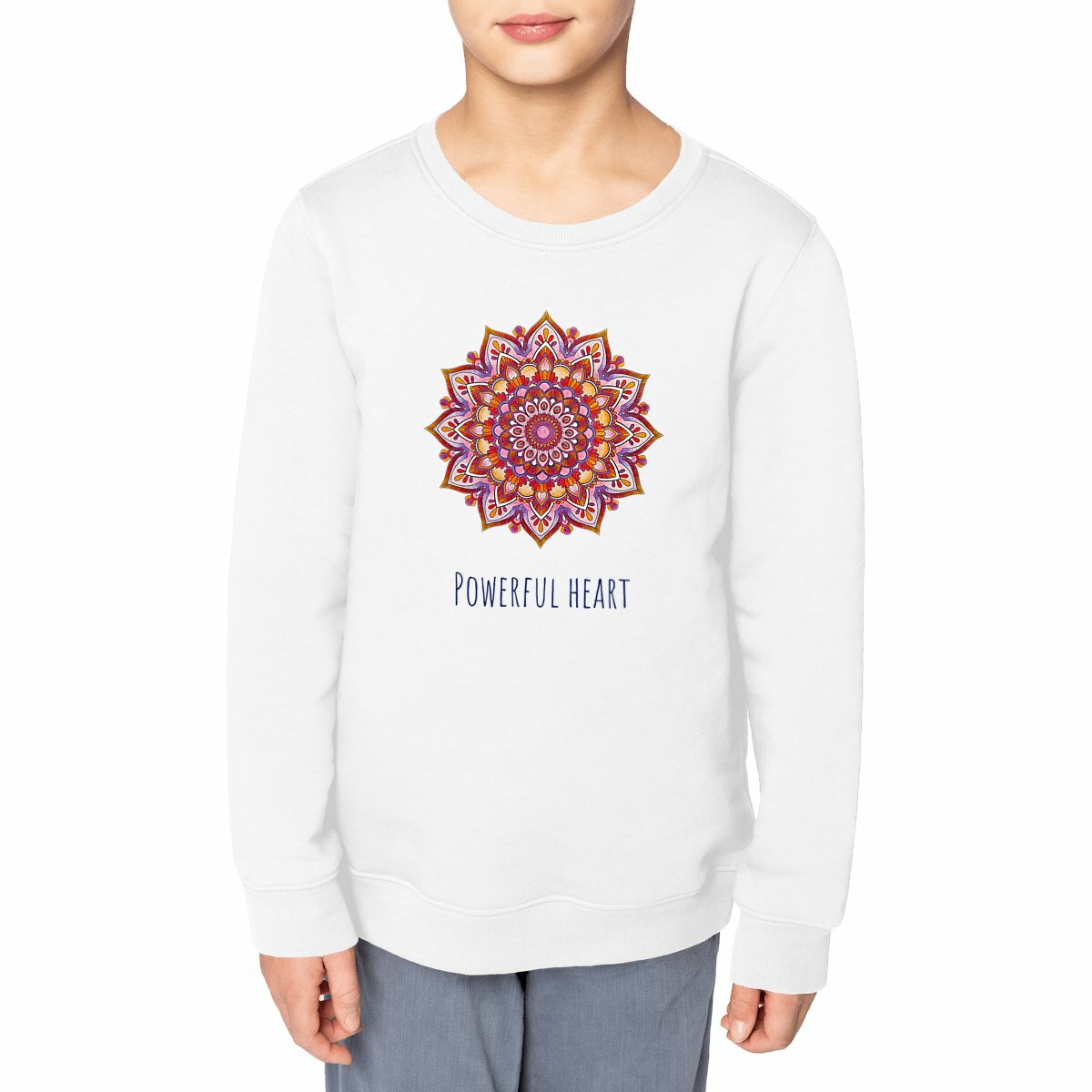 Image front Powerful Heart Kids sweatshirt