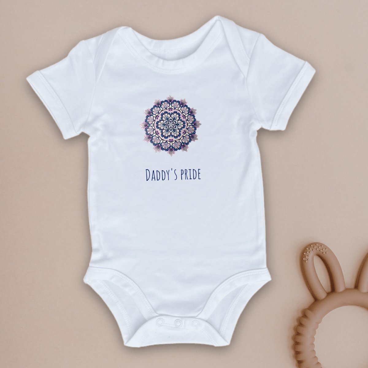 Image front Daddy's pride Baby bodysuit