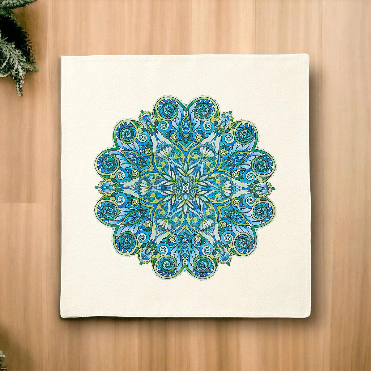 Image front Natural Star Cotton cushion cover