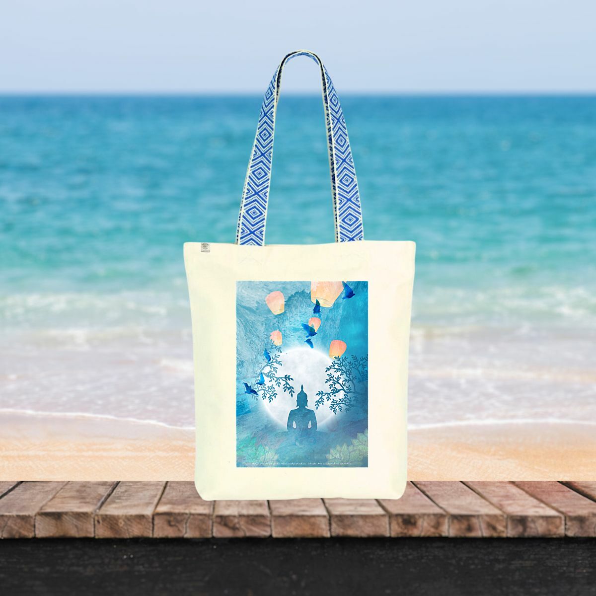 Image front Look inside Ethnic totebag