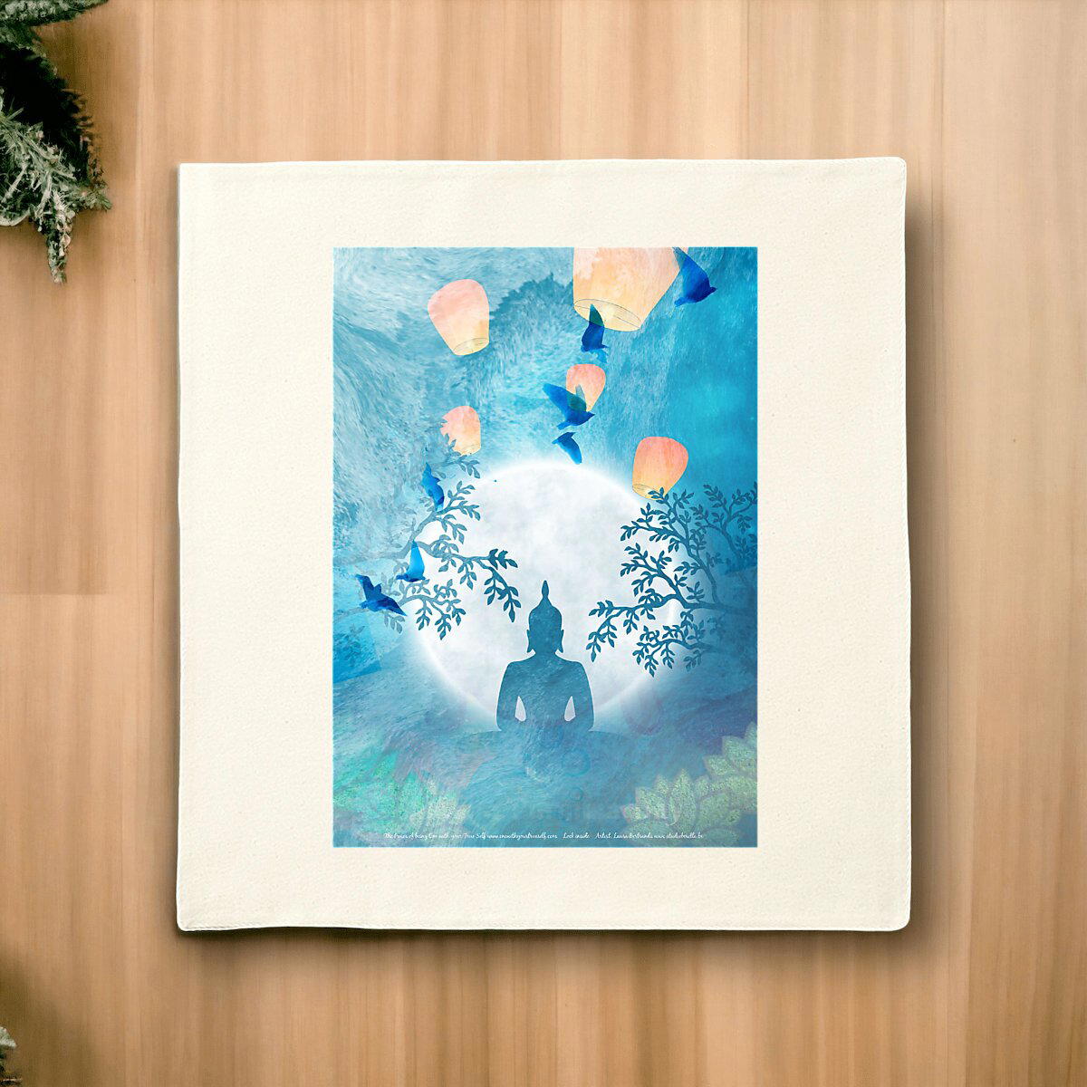 Image front Look inside Cotton cushion cover