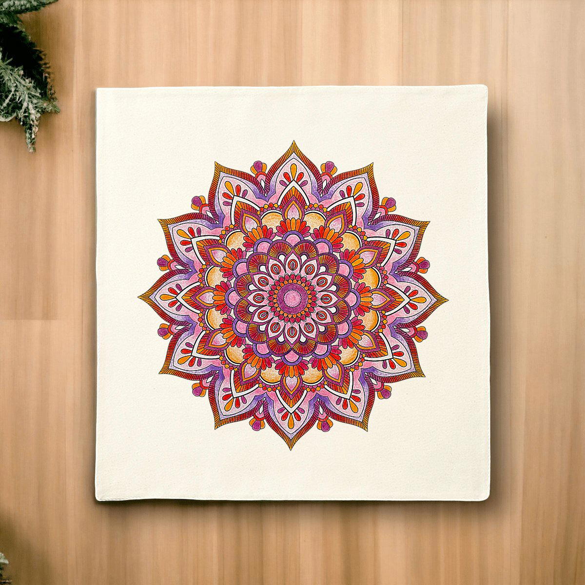 Image front Powerful Heart Cotton cushion cover